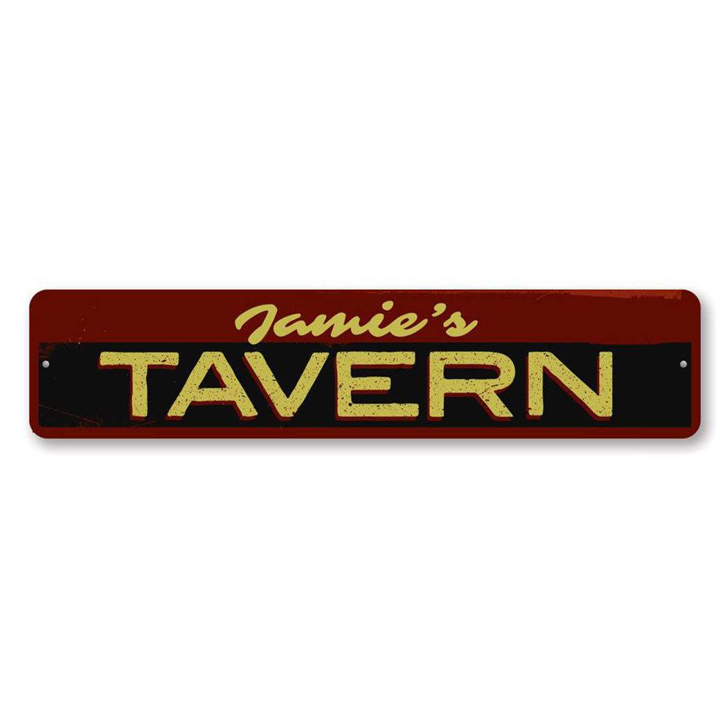 Tavern Name Metal Sign