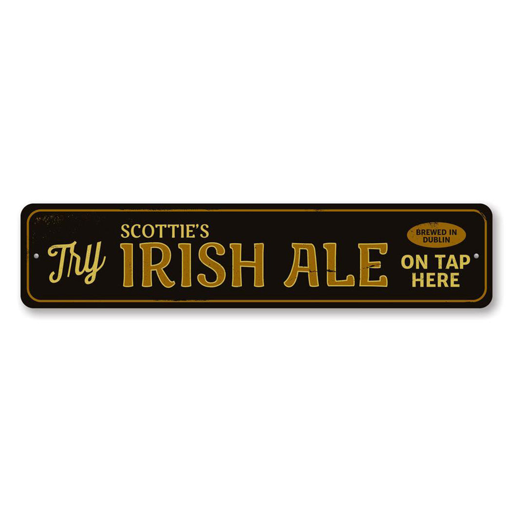 Irish Ale Metal Sign