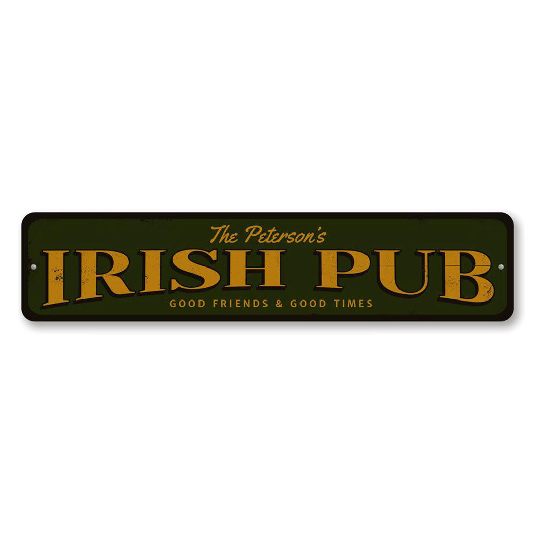 Vintage Irish Pub Metal Sign