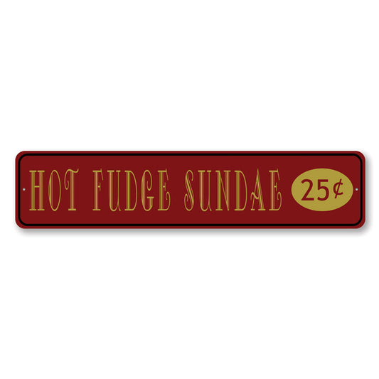 Hot Fudge Sundae Sign