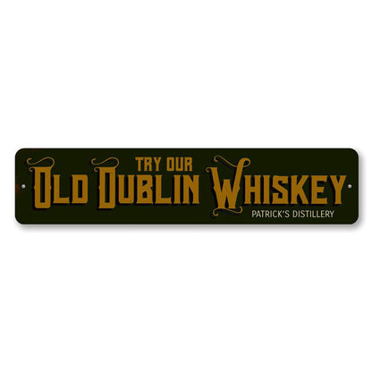 Old Dublin Whiskey Metal Sign