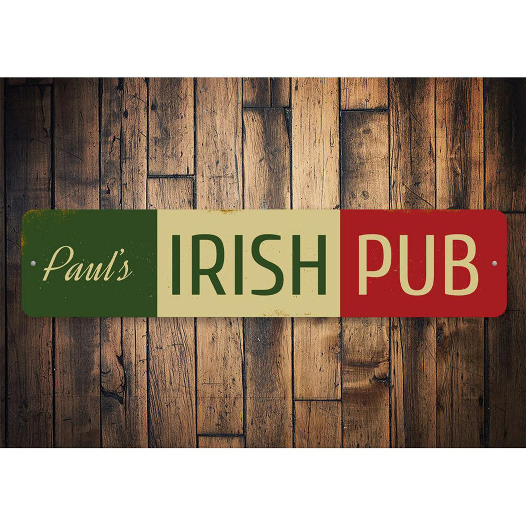 Irish Pub Name Sign