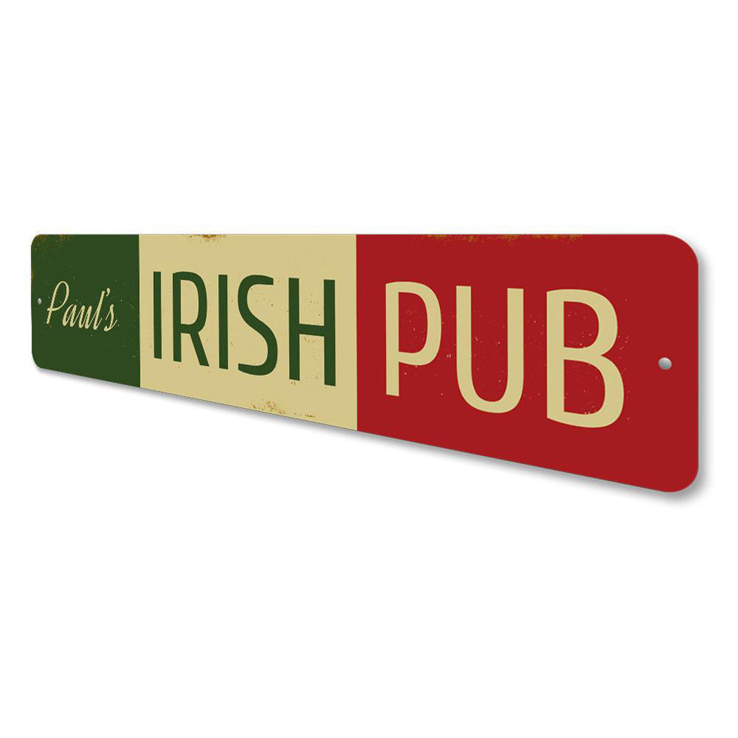 Irish Pub Name Sign