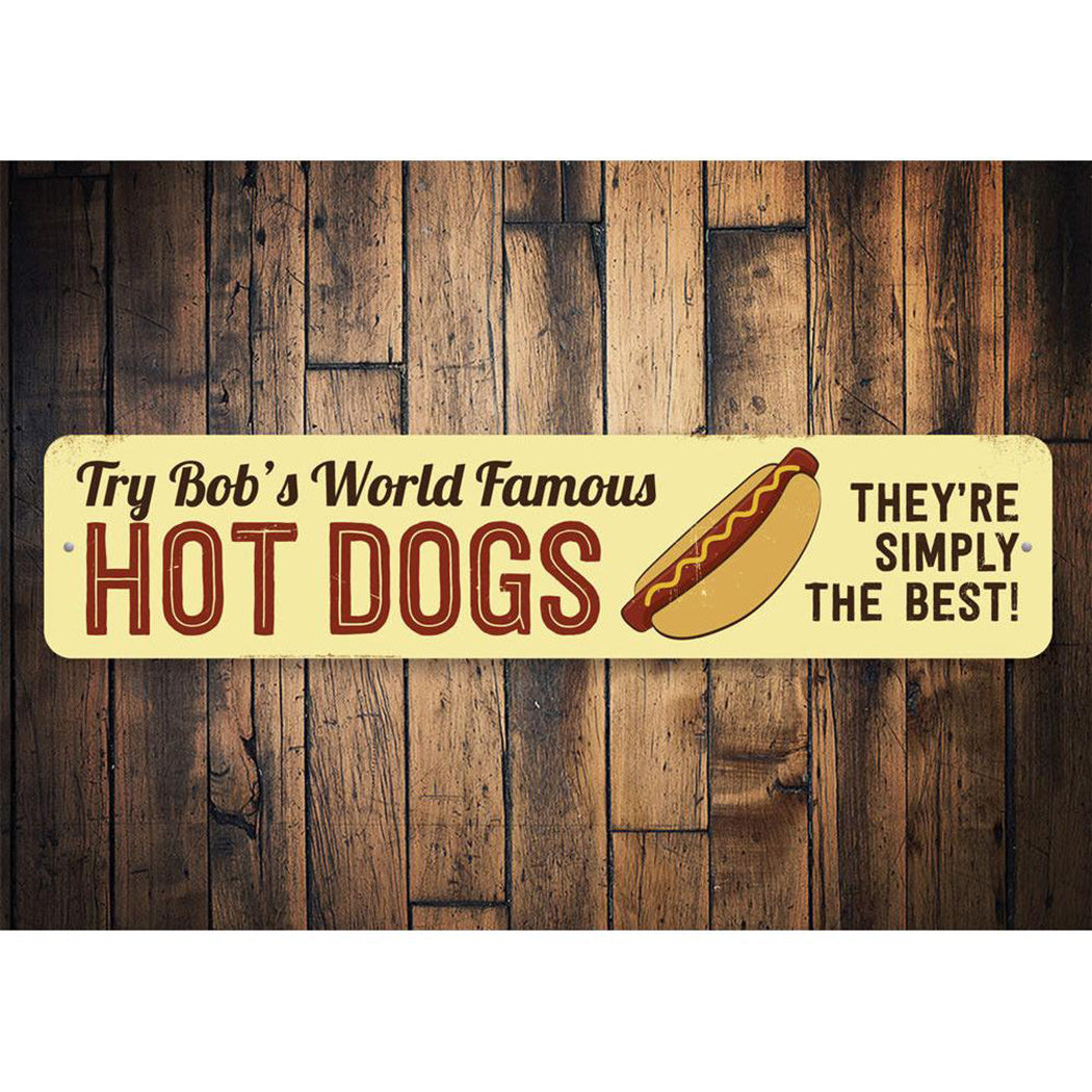 World Famous Hot Dogs Sign