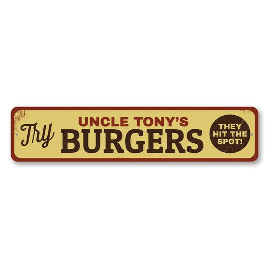 Try Burgers Sign