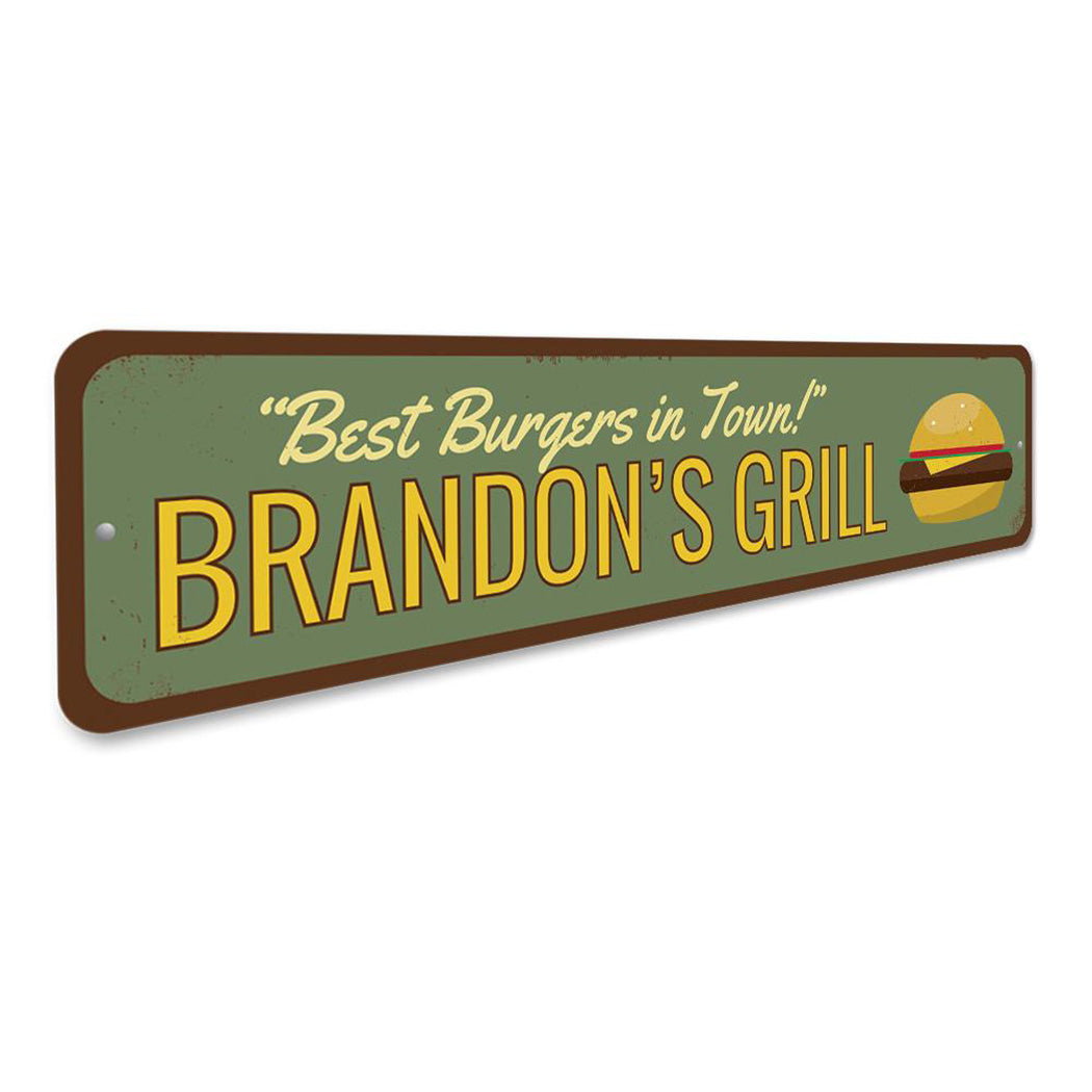Best Burgers in Town Sign