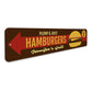Juicy Hamburgers Sign