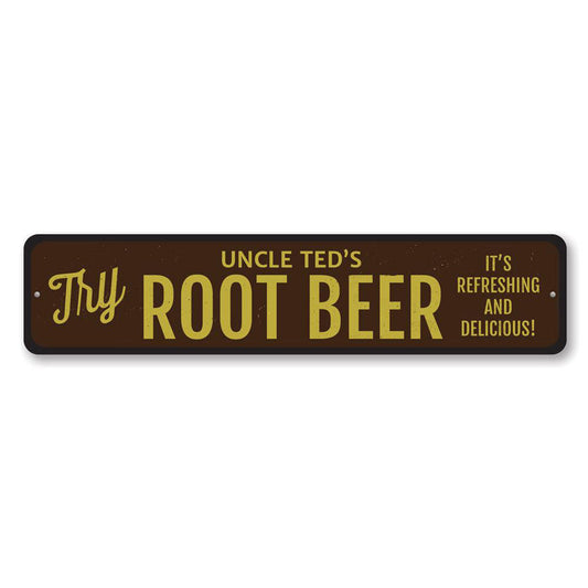Root Beer Metal Sign
