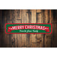 Merry Christmas Banner Sign
