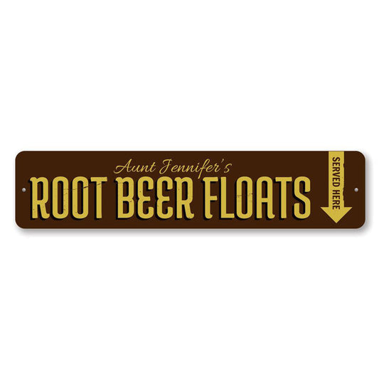 Root Beer Floats Metal Sign
