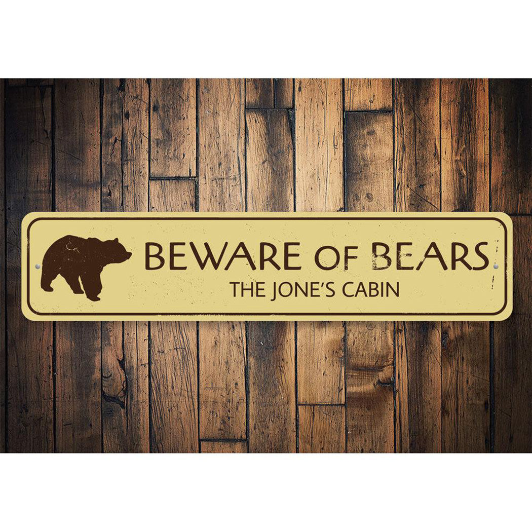 Beware of Bears Sign