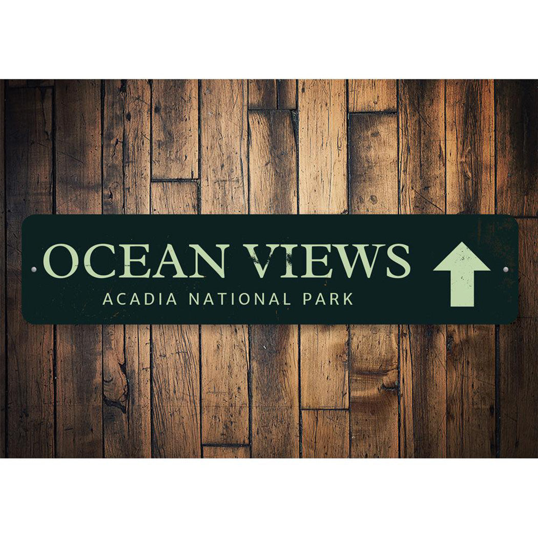 Ocean Views Sign