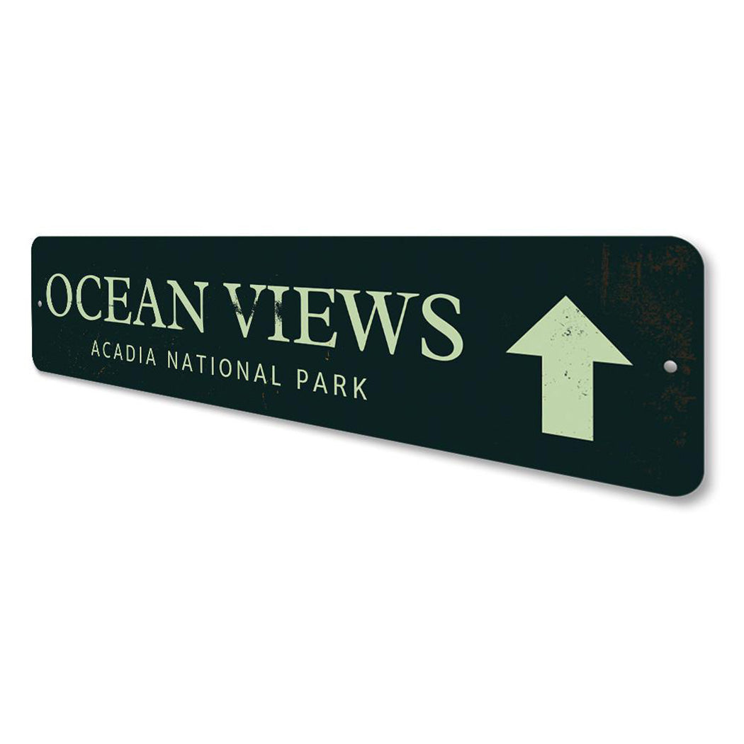 Ocean Views Sign