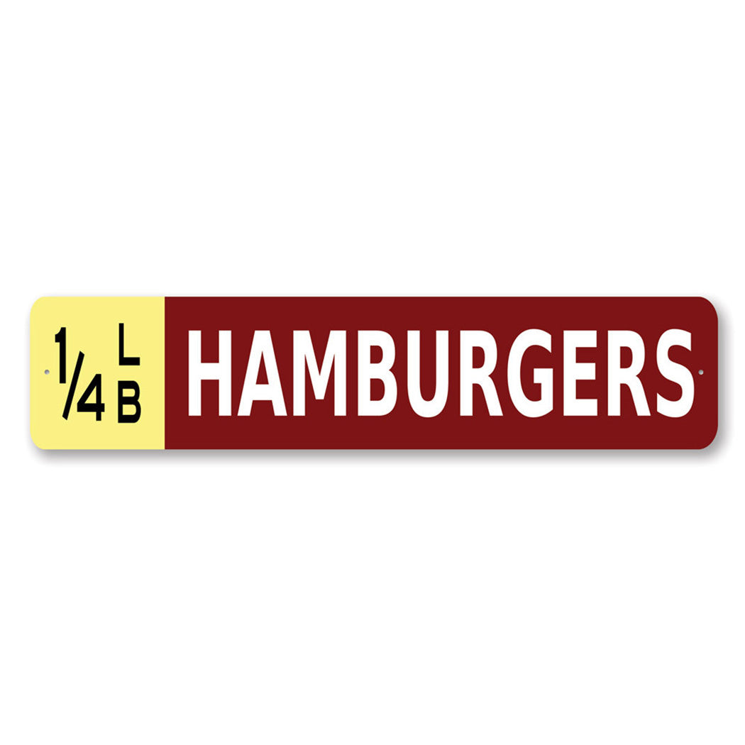 Quarter Lb Hamburger Sign