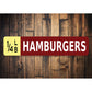 Quarter Lb Hamburger Sign