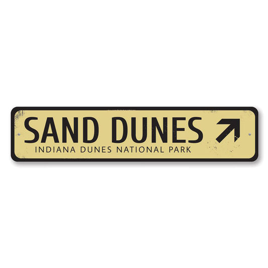 Sand Dunes Metal Sign