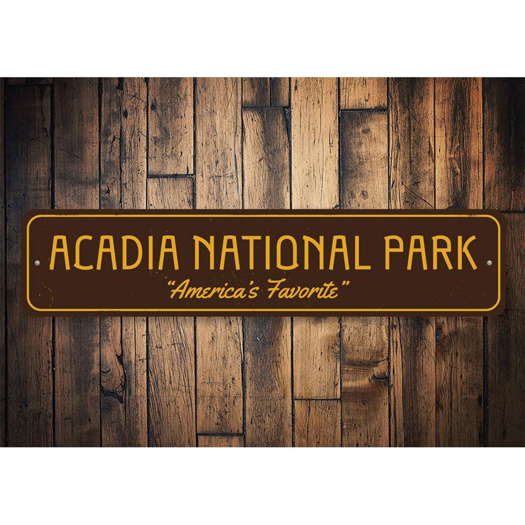 Acadia National Park Sign