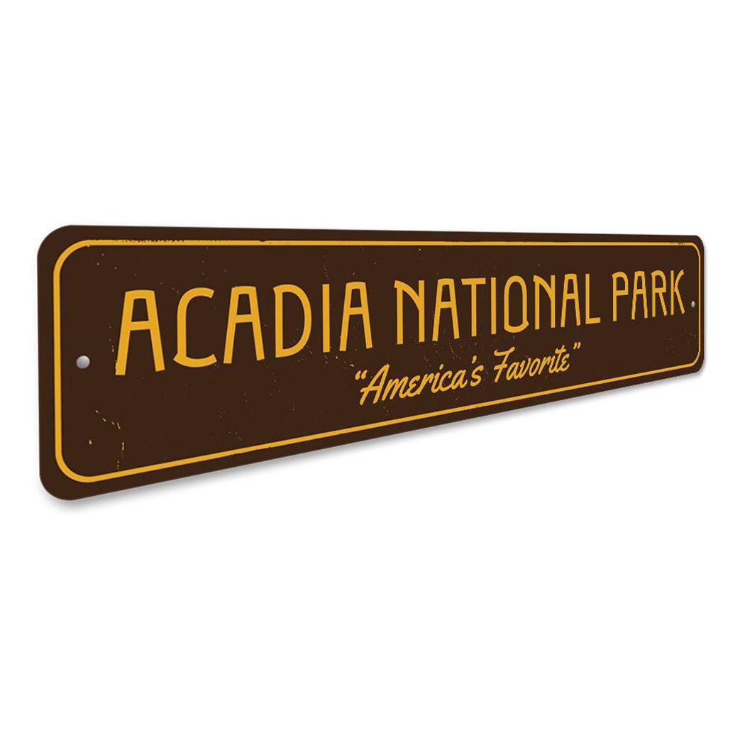 Acadia National Park Sign