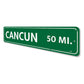 Mileage Destination Sign