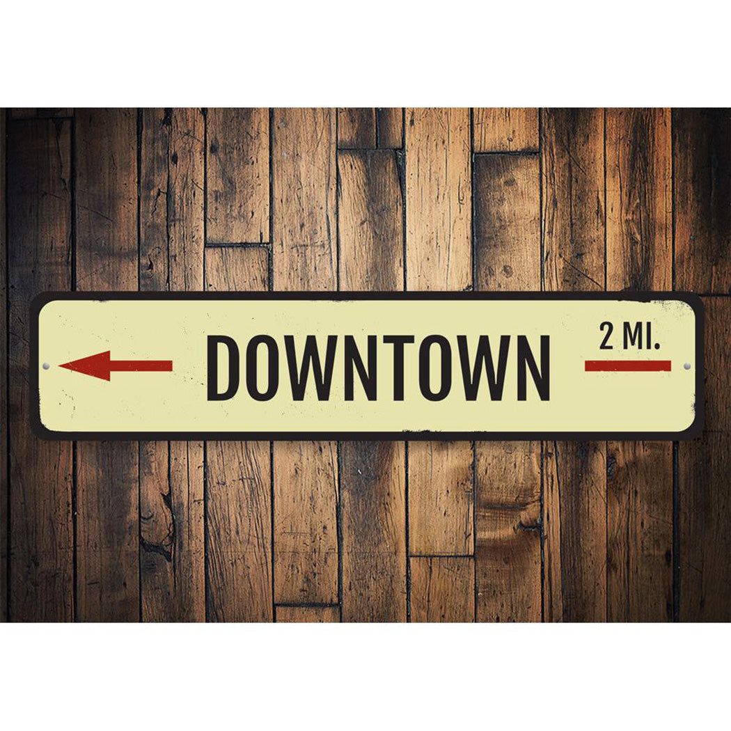 Downtown Mileage Sign