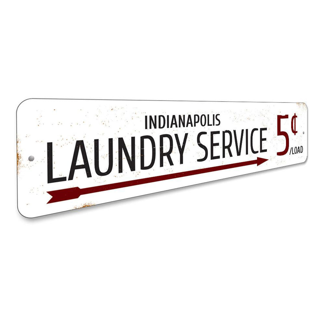 Laundry Service 5 Cents Sign