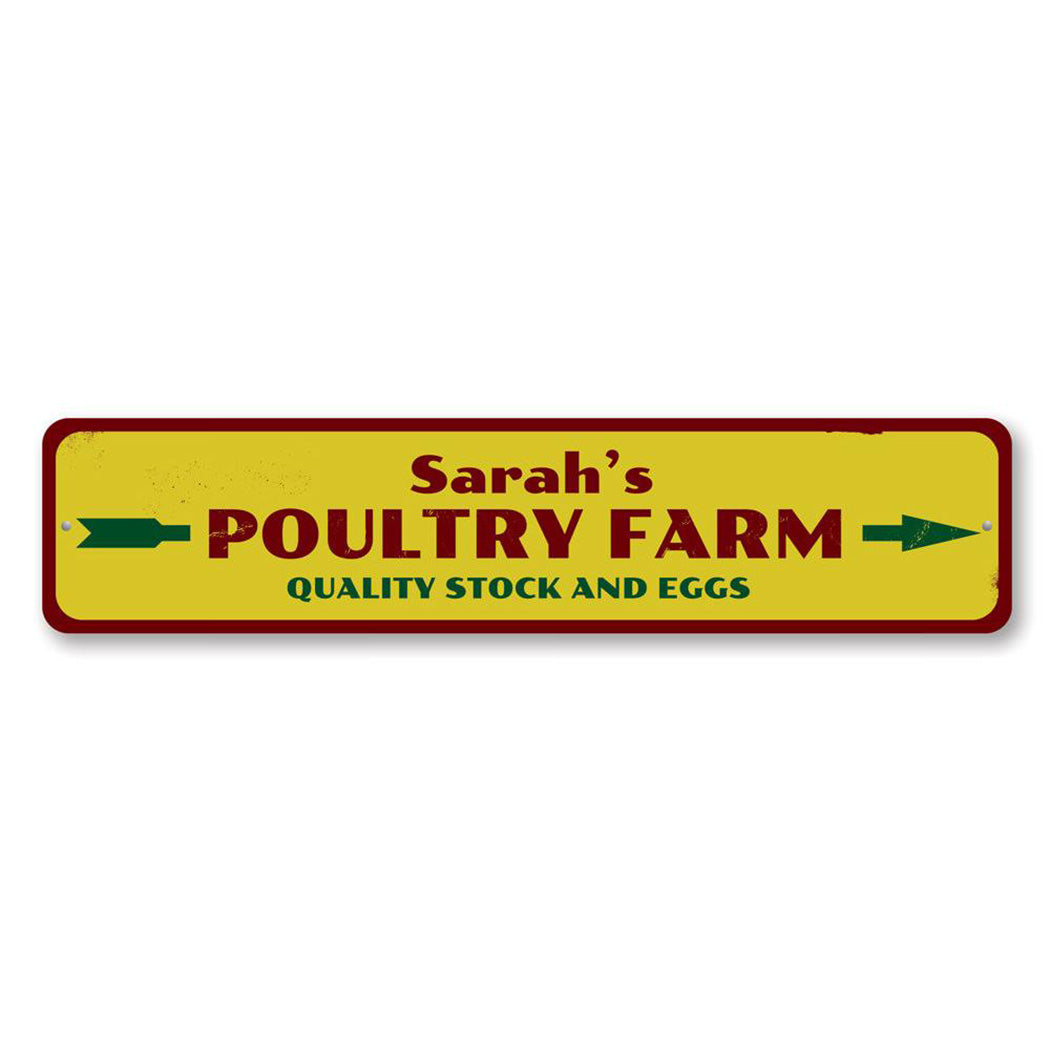 Poultry Farm Metal Sign