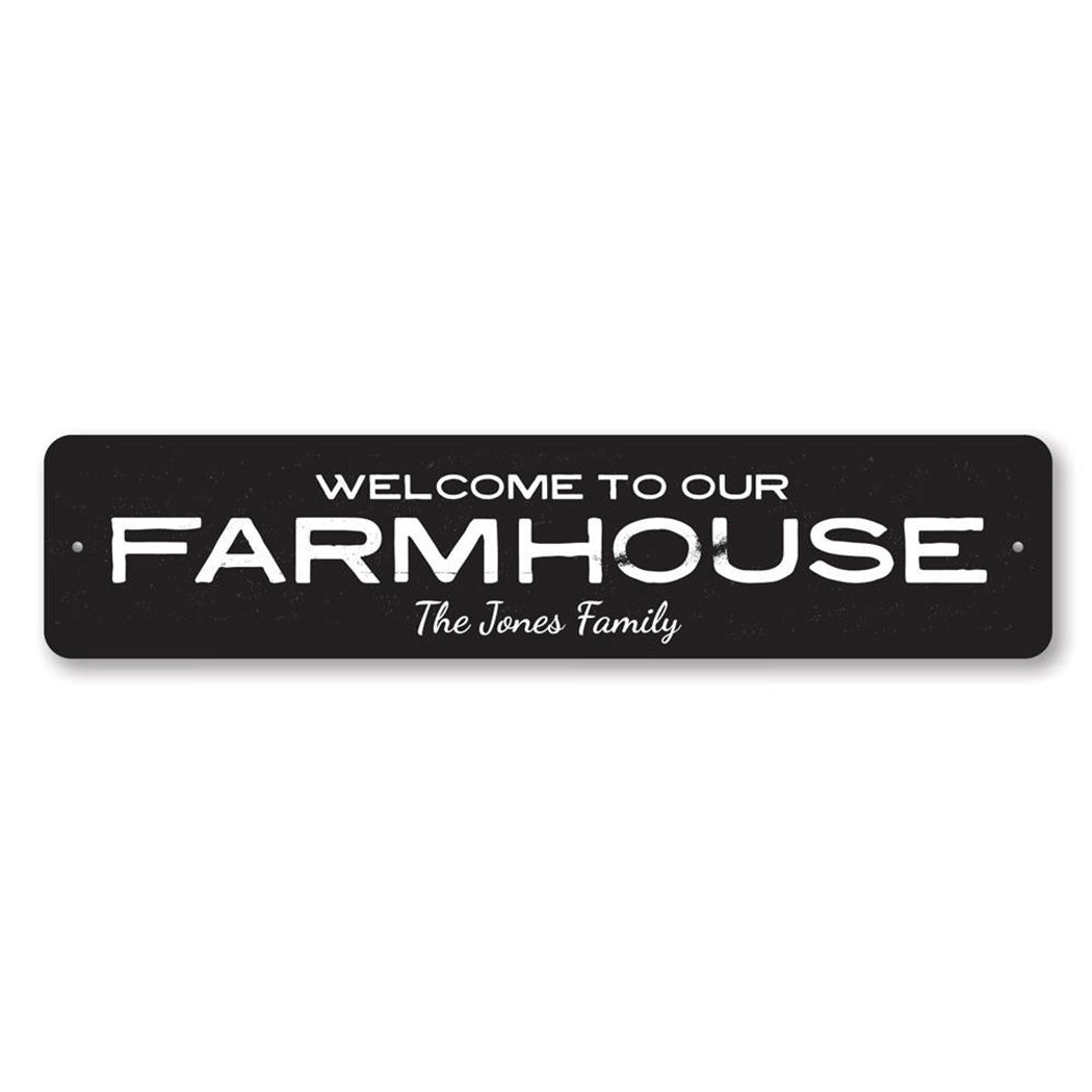 Farmhouse Welcome Metal Sign