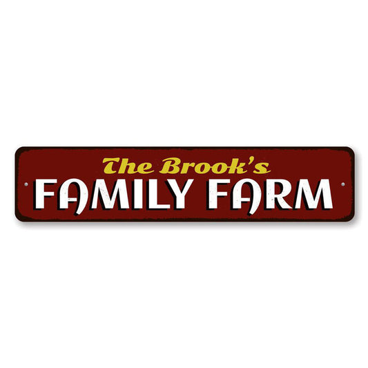 Family Farm Metal Sign