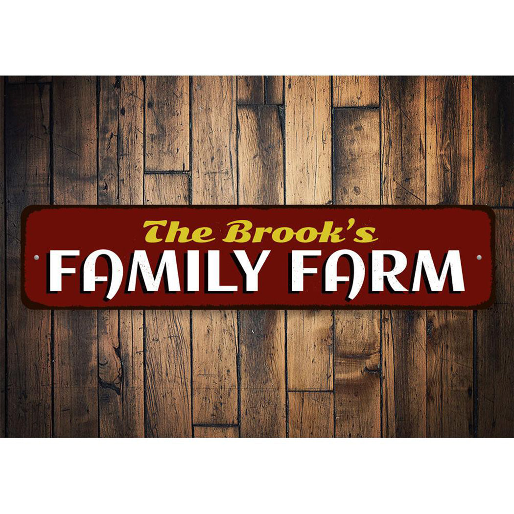 Family Farm Sign