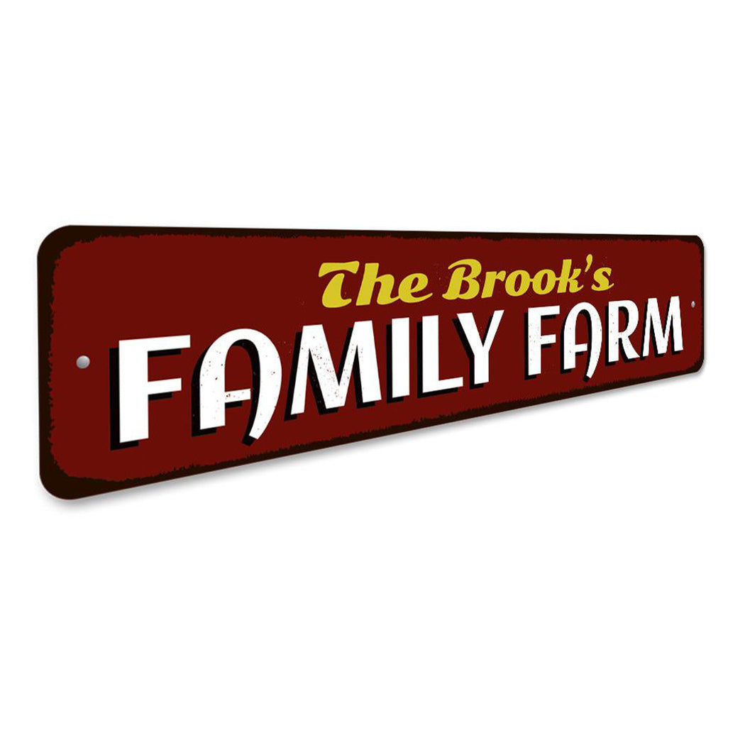 Family Farm Sign