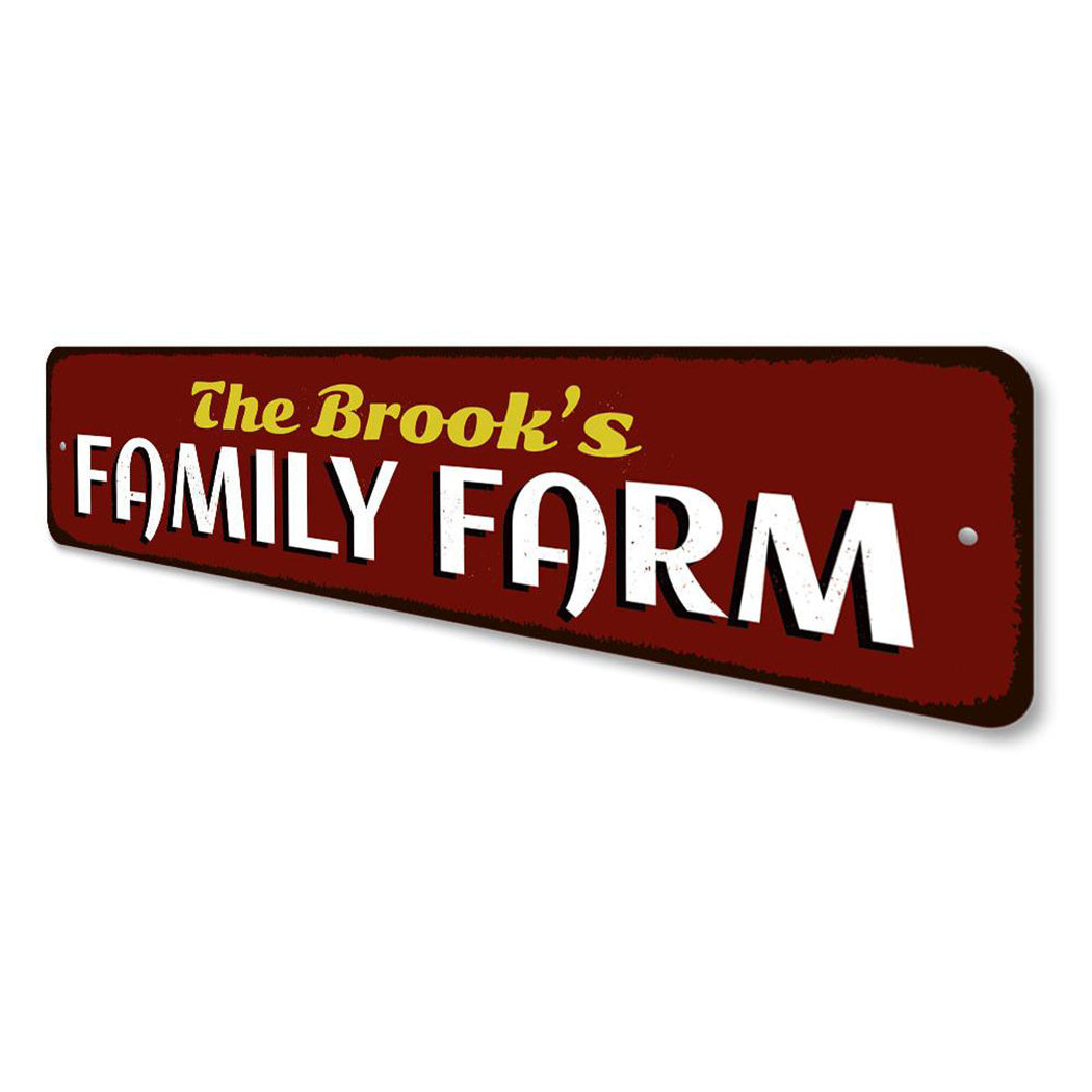 Family Farm Sign