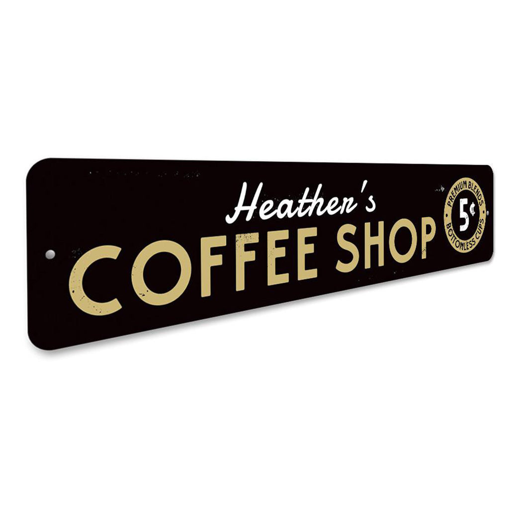 5 Cent Coffee Shop Sign