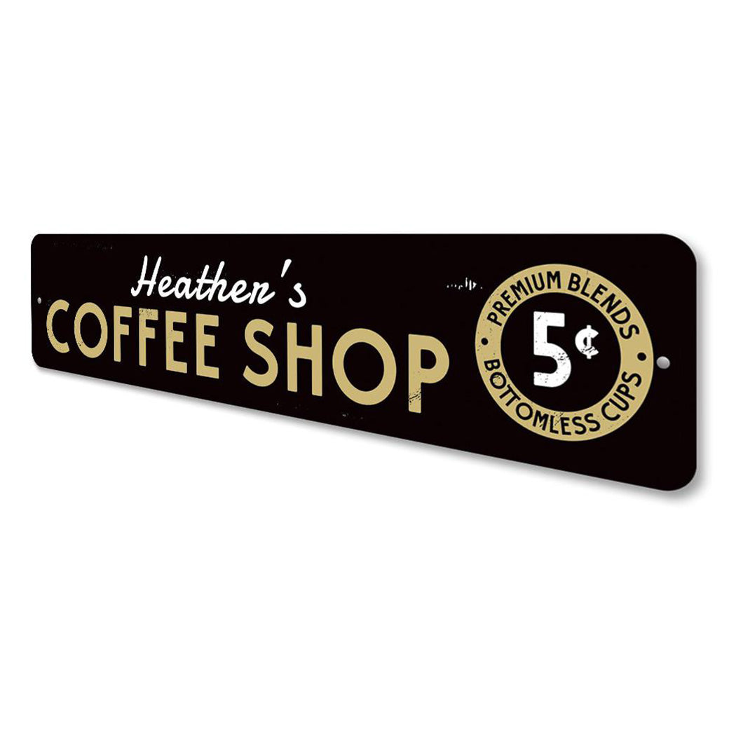 5 Cent Coffee Shop Sign