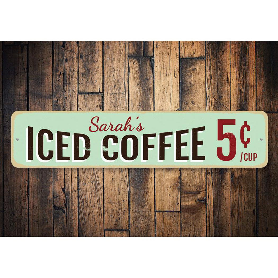Iced Coffee Sign