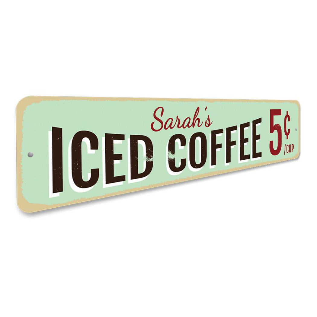 Iced Coffee Sign