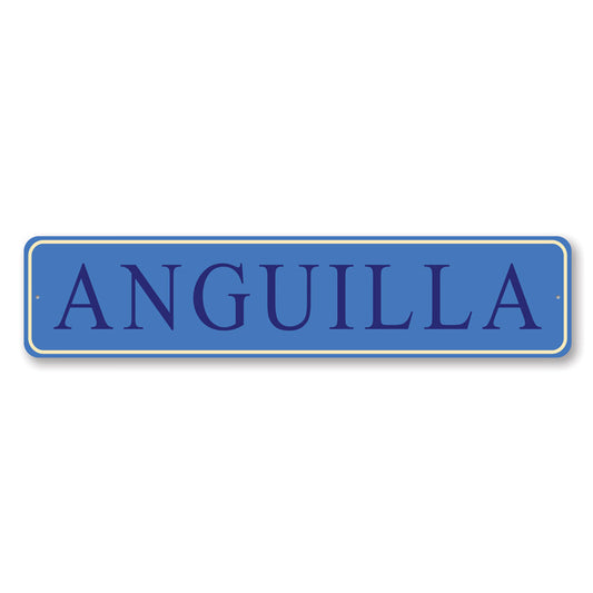 Anguilla Street Sign