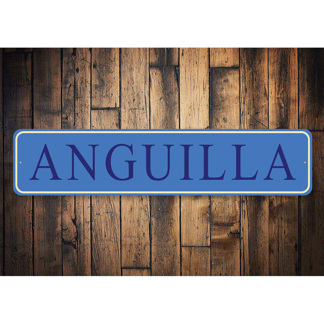 Anguilla Street Sign