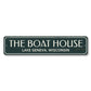 The Boat House Metal Sign