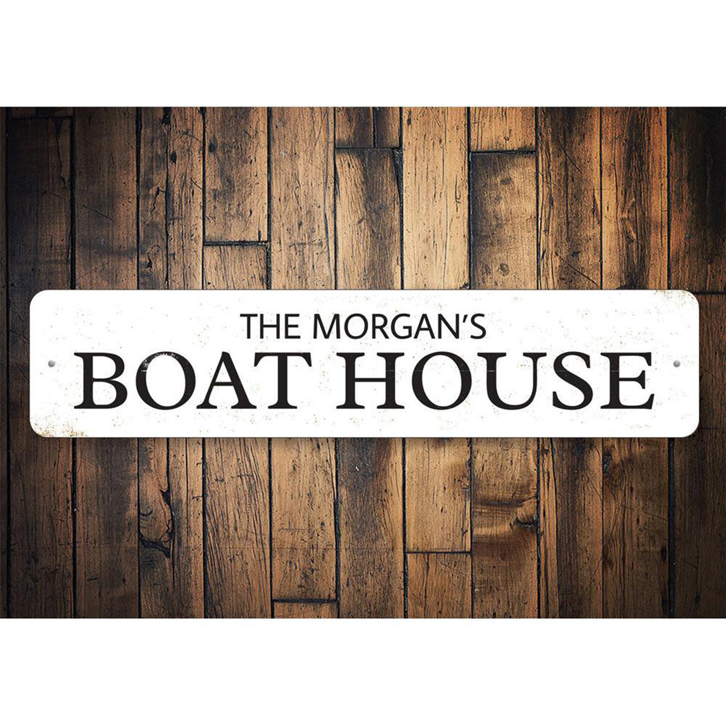 Family Boat House Sign