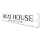 Boat House Latitude Longitude Sign