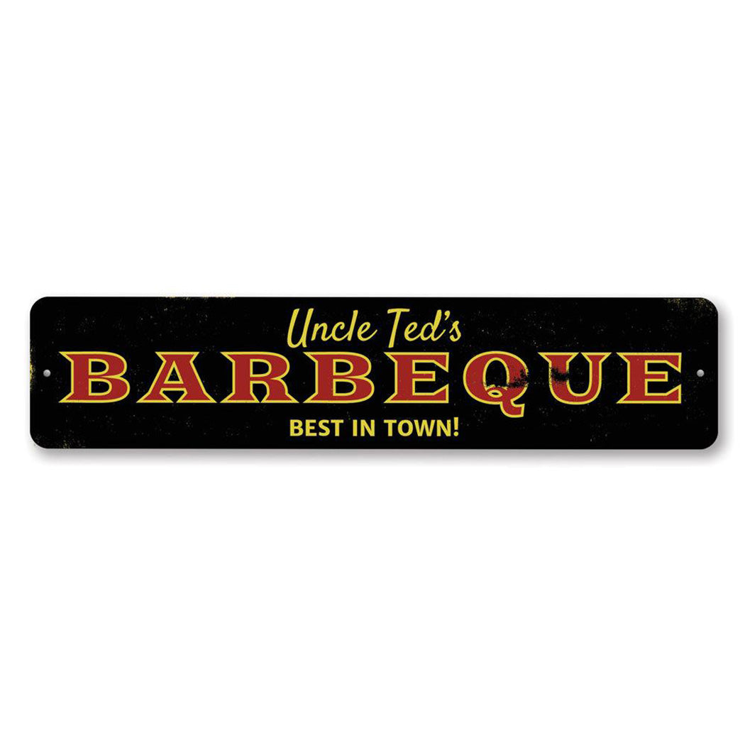 Barbecue Best in Town Metal Sign