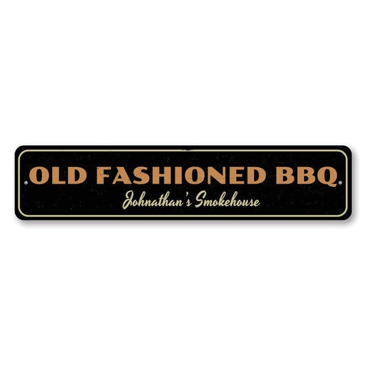 Old Fashioned BBQ Metal Sign