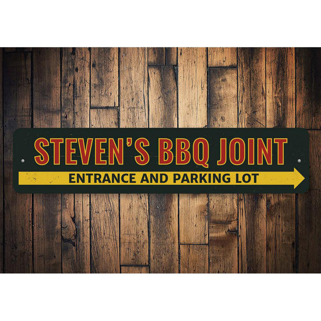 BBQ Joint Directional Sign