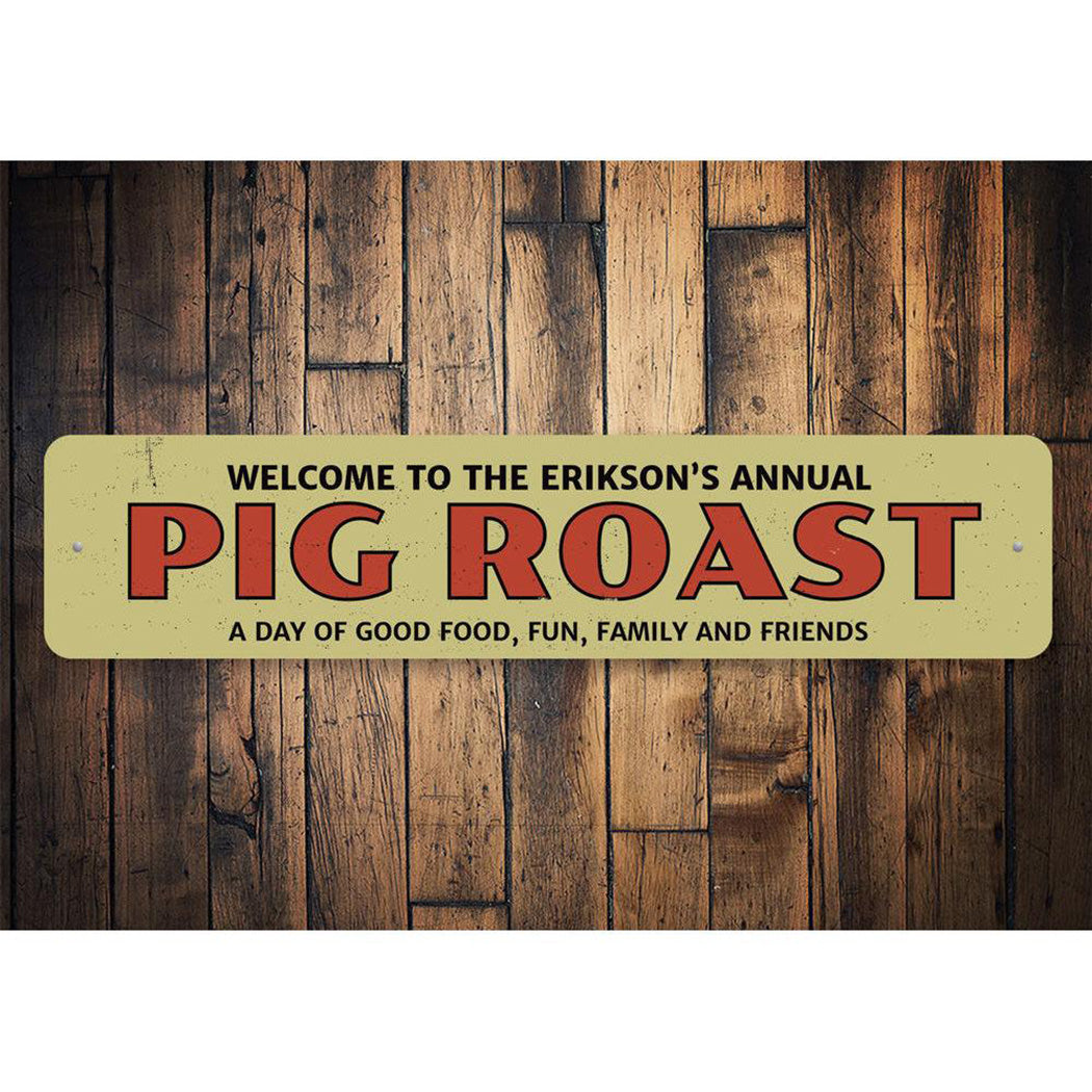 Annual Pig Roast Sign