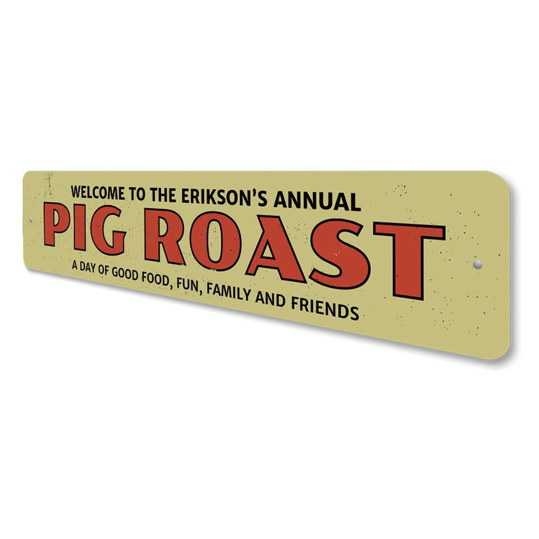 Annual Pig Roast Sign