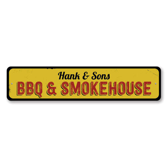 BBQ & Smokehouse Metal Sign