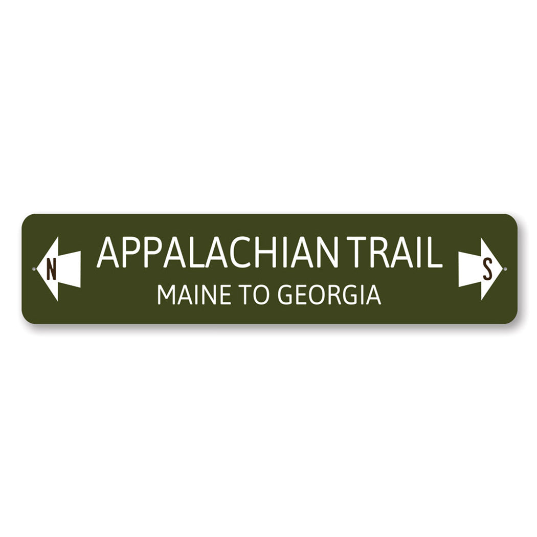 Appalachian Trail Left and Right Arrow Sign