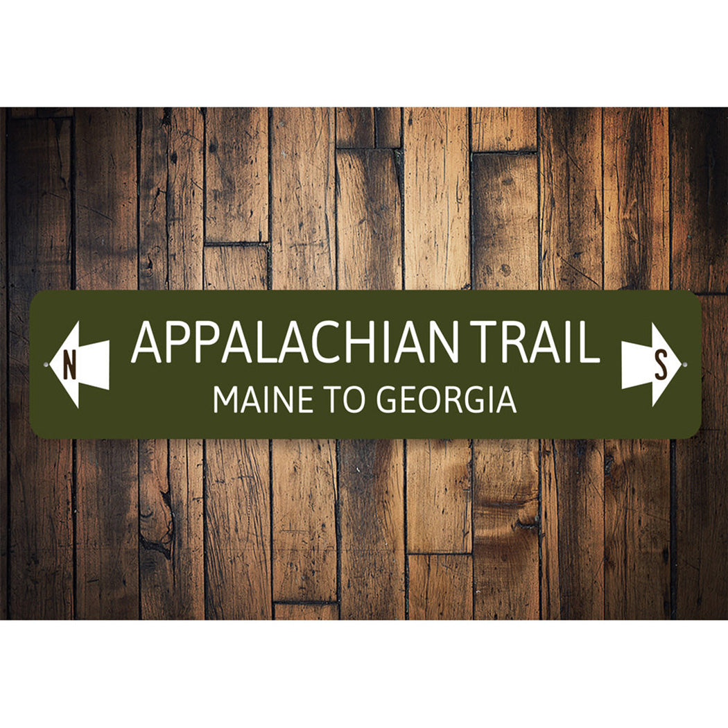 Appalachian Trail Left and Right Arrow Sign