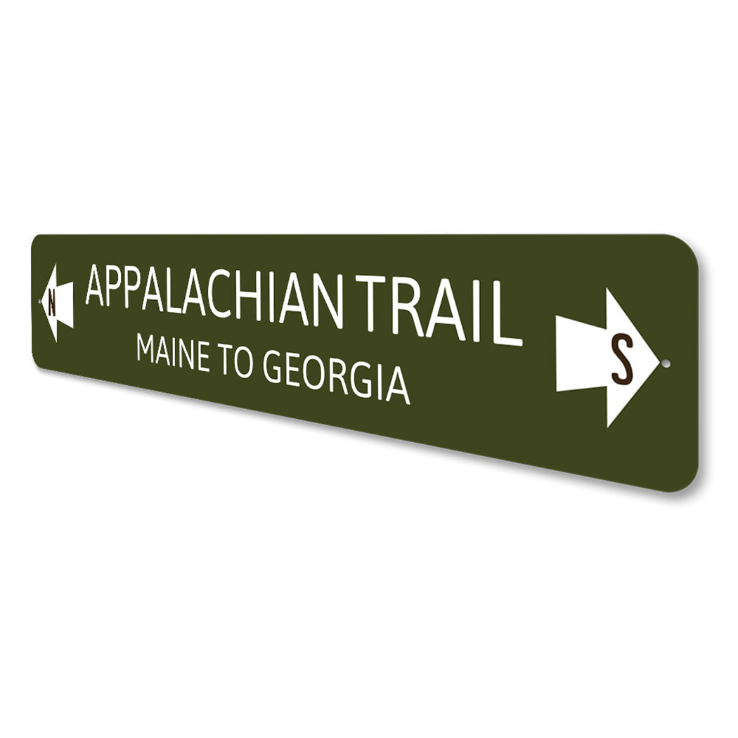 Appalachian Trail Left and Right Arrow Sign