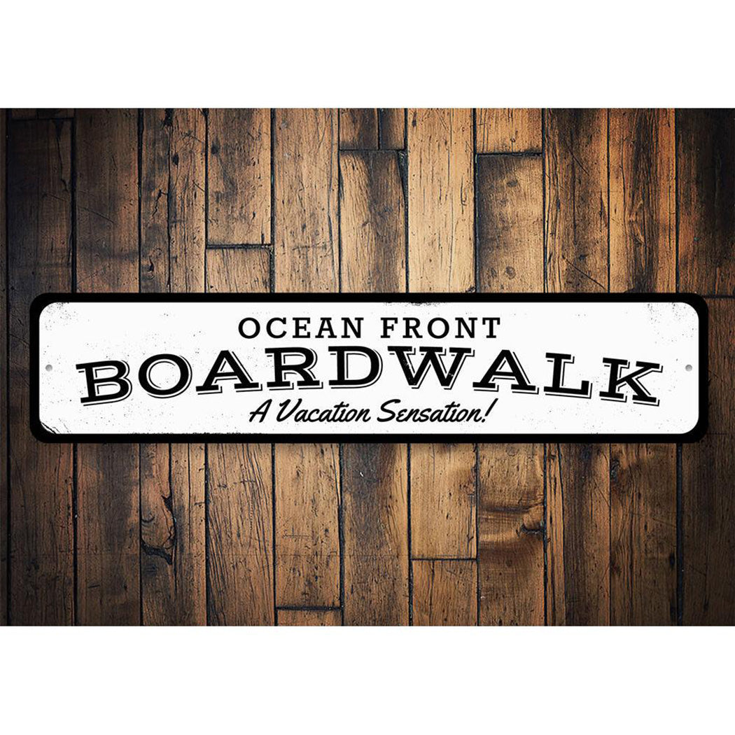 Oceanfront Boardwalk Sign